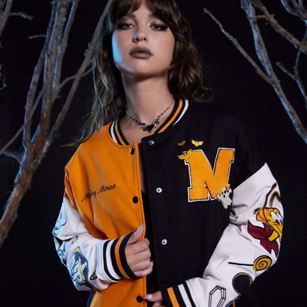 Her Universe BRAND NEW Disney Halloween Mickey Varsity Jacket XL